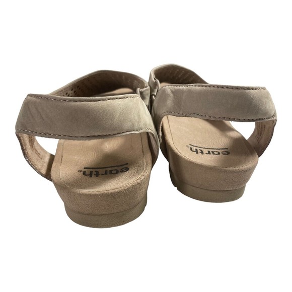 Earth Womens Linden Laveen Womens 9.5M Taupe Leather All Day Comfort Sandals - Picture 7 of 10
